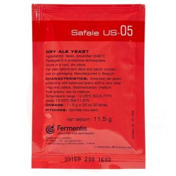 Õllepärm SafAle US-05 11,5g, õlu