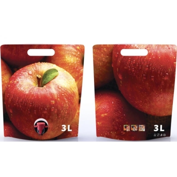 5L- stand up pouches, red apple