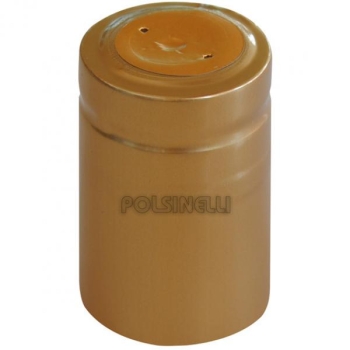 Gold PVC capsule ⌀33 (100 pcs)