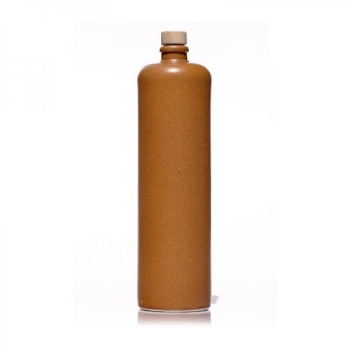 1000ml stoneware jug cork brown-natural