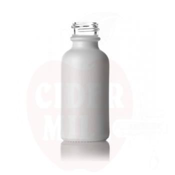 Matte white glass bottle 10ml