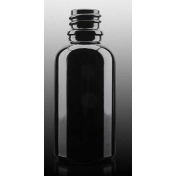 Round glass bottle 30 ml, dark violet, fi 18 mm
