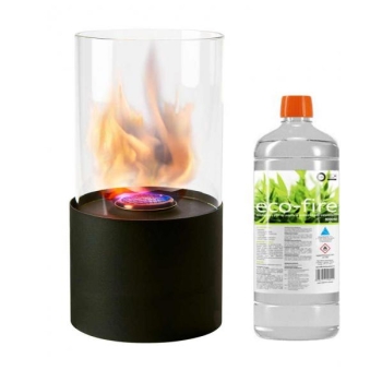 Bioethanol fireplace Dorre black + ethanol 1l