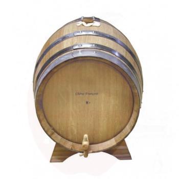 barrel oak french 28 l with support and tap