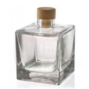 Klaaspudel Cube 200 ml läbipaistev, 10tk