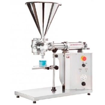 BENCH TOP VOLUMETRIC FILLER WITH RANGE FROM 5 TO 250 ML with valve DN25 for thick products
