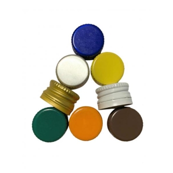 Metallikorkki 18mm GL18, eri värejä sinettirengas