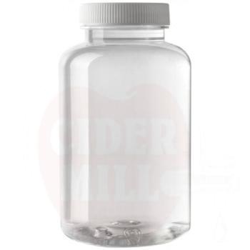 Plastikinis buteliukas apvalus baltas 225ml 2760 vnt/baseinas