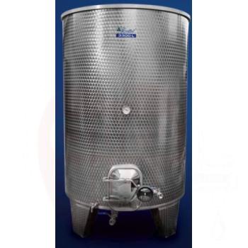 INOX wine tank 1100 l-4 valves