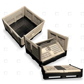 Palletbox Smartbox 565L, gray 4 feet, foldable