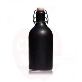 Keramikflasche 500ml matt/schwarz