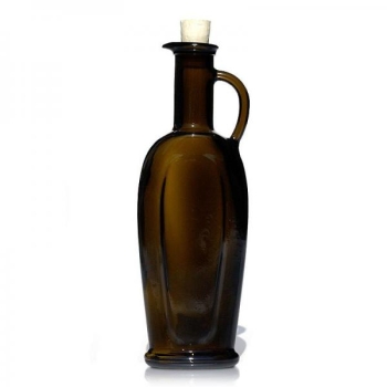 250ml antique green vinegar oil bottle "Eleganta"
