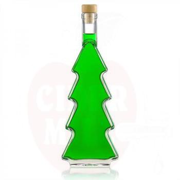 Glass bottle 500ml spruce transparent