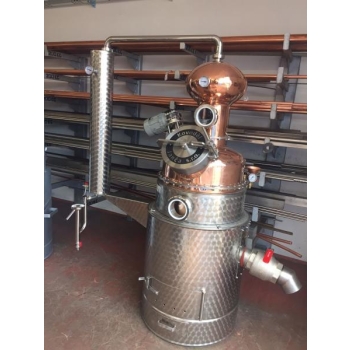 Destilaator 500L gaasiküttel, sfäärilise otsaga
