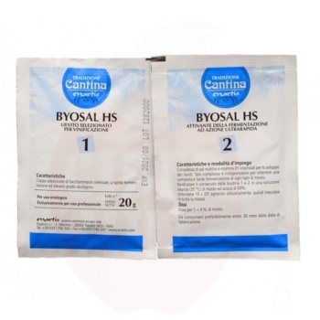 Jäst Enartis Byosal 20g/100l för must + näringsämne 08.2025