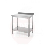 Wall table with shelf – bolted, depth 600 mm, HENDI, Profi Line, 1200x600x(H)850mm
