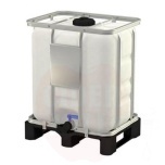 Mahuti IBC 300l plast, tugevdatud plastikalusel 80x60x100cm