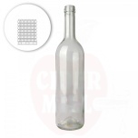 Klaaspudel 750ml/400g Bordeaux läbipaistev, 1631tk