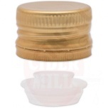 Metallkork 31,5x24mm kuldne adapteriga, 100tk