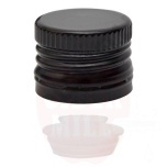 Metallkork 31,5x24mm must adapteriga, 100tk