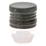 Metalinis dangtelis 31,5x24mm tamsiai žalias su adapteriu, 100vnt