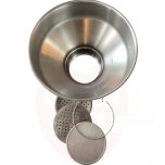 Piltuvas nerūdijantis 350/175 mm, su filtru