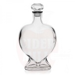 Klaaspudel Süda-1, 500 ml, läbipaistev