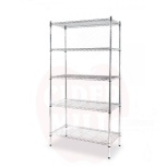 Storage rack with 5 shelves, HENDI, Chrome, 910x455x(H)1830mm