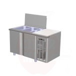 Külmkapp TM2 salatitele, töötasapind, 265l