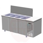 Külmkapp TM3 salatitele, töötasapind, 420l