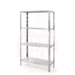 Storage rack with 4 full shelves – bolted, HENDI, Kitchen Line, 1000x400x(H)1800mm