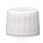 Plastikinis dangtelis GR-13 28mm baltas, su atidarymo žiedu