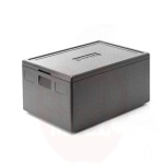 Thermal insulation container made of piocelan, HENDI, Kitchen Line, GN 1/1, 80L, Black, 685x485x(H)360mm