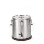 Insulated portable container – with a tap, HENDI, Profi Line, 20L, Silver, ⌀330x(H)360mm