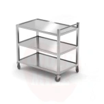 Serving trolley 3-shelf – welded, HENDI, 800x500x(H)950mm