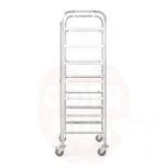 Käru nõudepesumasinate korvide transportimiseks – 7x 500x500 mm, HENDI, 615x560x(H)1710mm