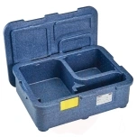 Professional, isolerad, professionell, grade carrier Cam GoBox with 4 compartments., Blue, 480x350x, Cambro, (H)167mm