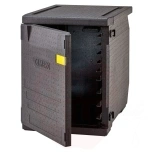 Professional grade insulated carrier CAM GOBOX, front-loaded, 600x400 mm, with adjustable guides., Cambro, 155 L, with adjustable guides, 155L, Black, 770x540x(H)687mm