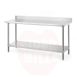 Arbetsbord, with backsplash, Budget Line, 1200x600x, HENDI, (H)950mm