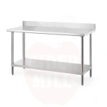 Arbetsbord, with backsplash, Budget Line, 1600x600x, HENDI, (H)950mm