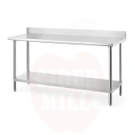 Arbetsbord, with backsplash, Budget Line, 1800x600x, HENDI, (H)950mm