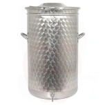 Tank 75L with conical clamp lid stainless steel
