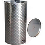 Tank 50L wine with oil floating lid stainless steel