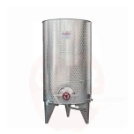 Tvertne 1000L konusa dibens ar gaisa peldošo vāku un ∅300 lūku nerūsējošais tērauds