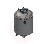 Druckbehälter 500L Wassermantel, Edelstahl