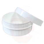 Plastpurk 125 ml kaanega, valge (XVI keere)