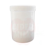 Plastpurk 1200 ml kaanega, valge (XVI keere)