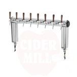 Dispensing tower 8-tap LINDR NAKED COLD BRIDGE stainless steel