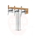 Hanatorni 3 hanalla LINDR GRAND ruostumaton teräs tammipuu