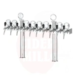 Dispensing tower 10-tap LINDR T10 stainless steel